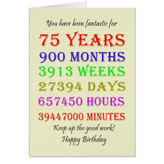 75th Birthday Milestones