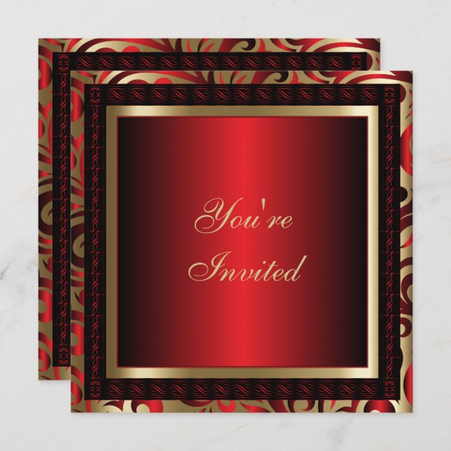 75th Birthday Party | DIY Text Invitation (Front/Back)