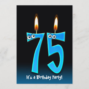 75th Birthday Party Invitation