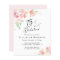 75th Birthday Party Pink Floral Invitation