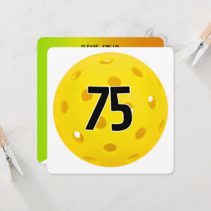 75th Birthday Pickleball Party Invitation