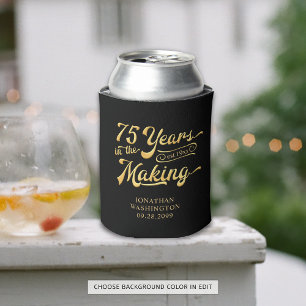 75th Birthday Retro Years in the Making Name Can Cooler