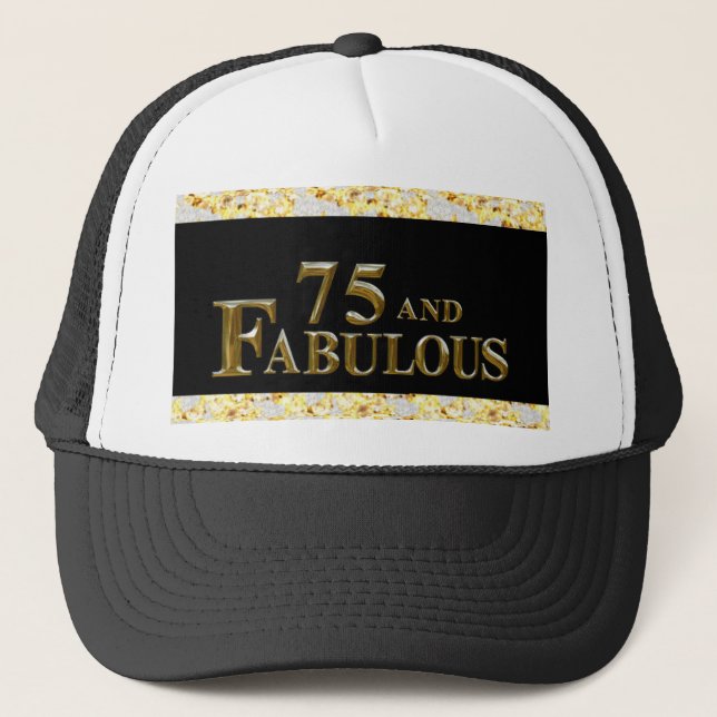 75th Birthday  Trucker Hat (Front)