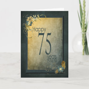 75th Birthday-vintage frame Card