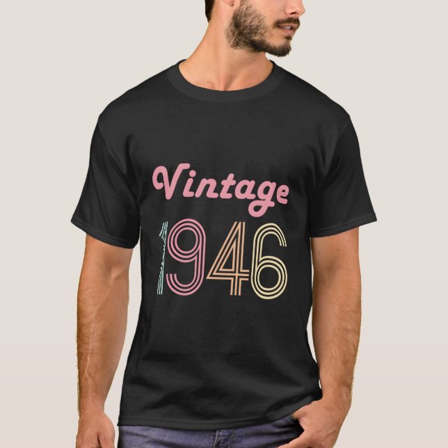 75Th For Her Age 75 Mum 1946 T-Shirt (Front)