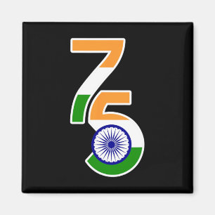 75th Independence Day - 2021 2022 Indian Independe Magnet