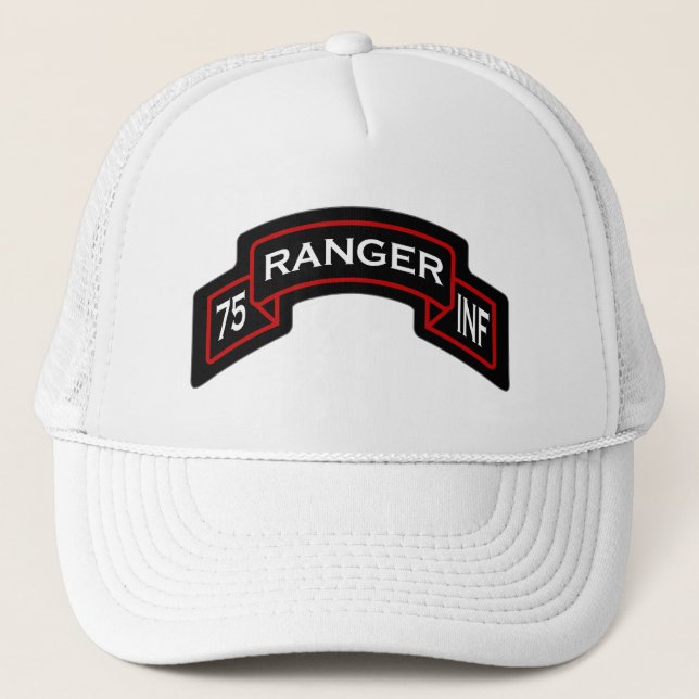 75th Infantry Regiment - Rangers scroll Trucker Hat (Front)