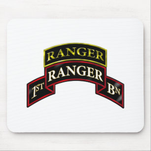 75th Ranger 1st Battalion w/Tab Mouse Pad