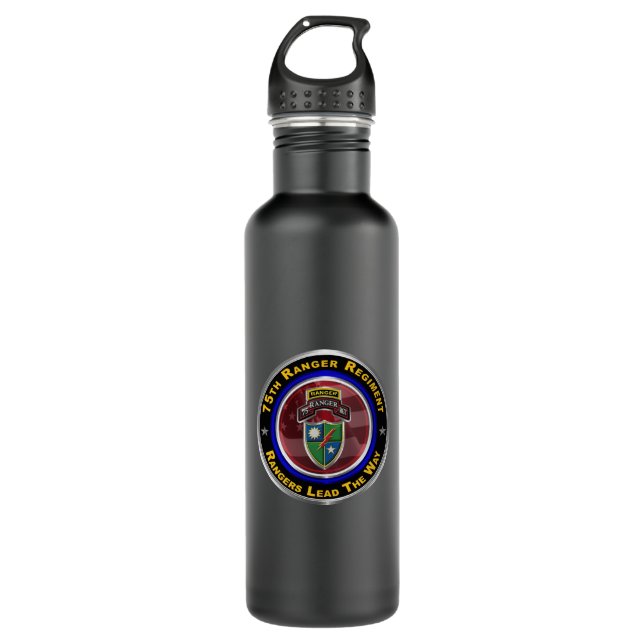 75th Ranger Regiment  710 Ml Water Bottle (Front)