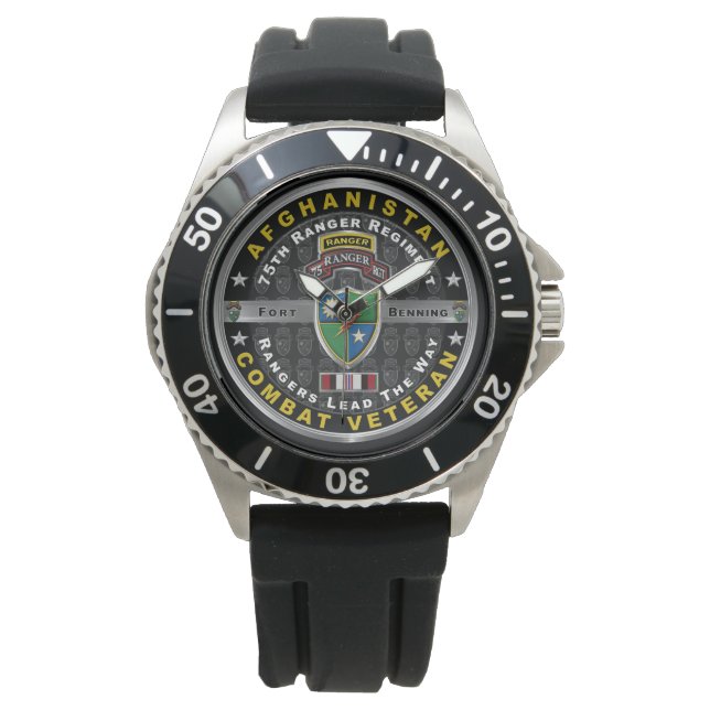 75th Ranger Regiment Afghanistan Combat Veteran Watch (Front)