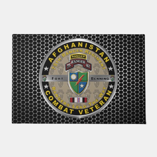75th Ranger Regiment Afghanistan Veteran Doormat (Front)