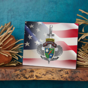 75th Ranger Regiment Afghanistan Veteran   Plaque