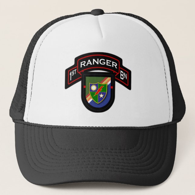 75th Ranger Regiment - Airborne - 1st Battalion Trucker Hat (Front)