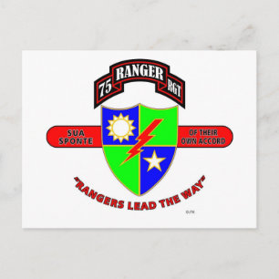 75TH RANGER REGIMENT "ARMY RANGERS" POSTCARD