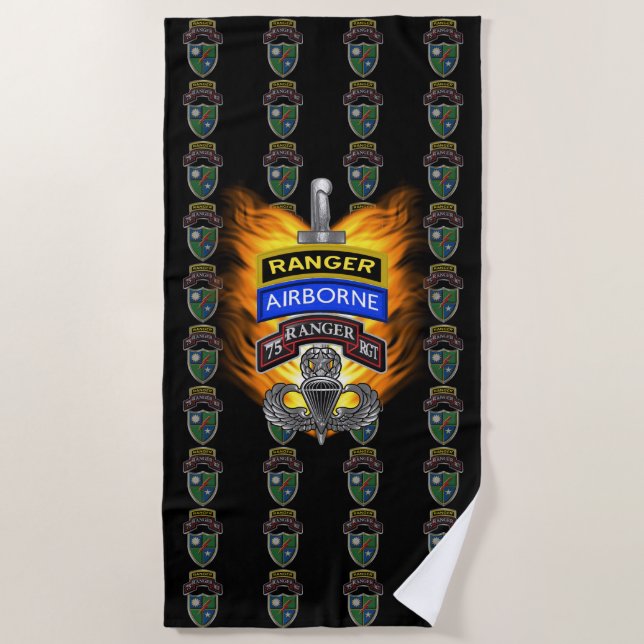 75th Ranger Regiment Beach Towel (Front)