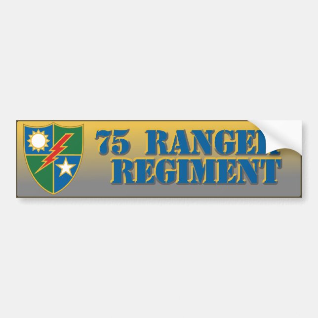75th Ranger Regiment Bumper Sticker (Front)
