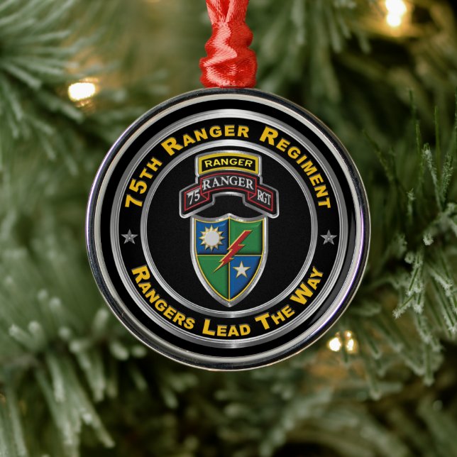 75th Ranger Regiment  Christmas  Metal Ornament (Tree)