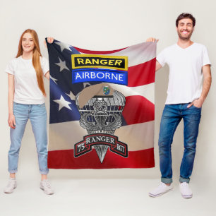 75th Ranger Regiment  Fleece Blanket
