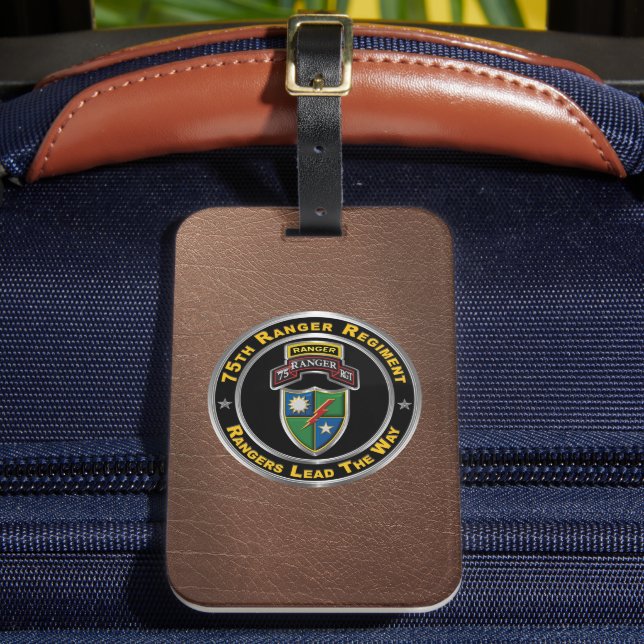 75th Ranger Regiment  Luggage Tag (Front Insitu 2)