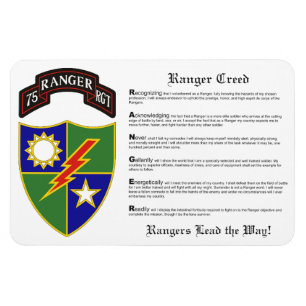 75th Ranger Regiment Magnet 4x6