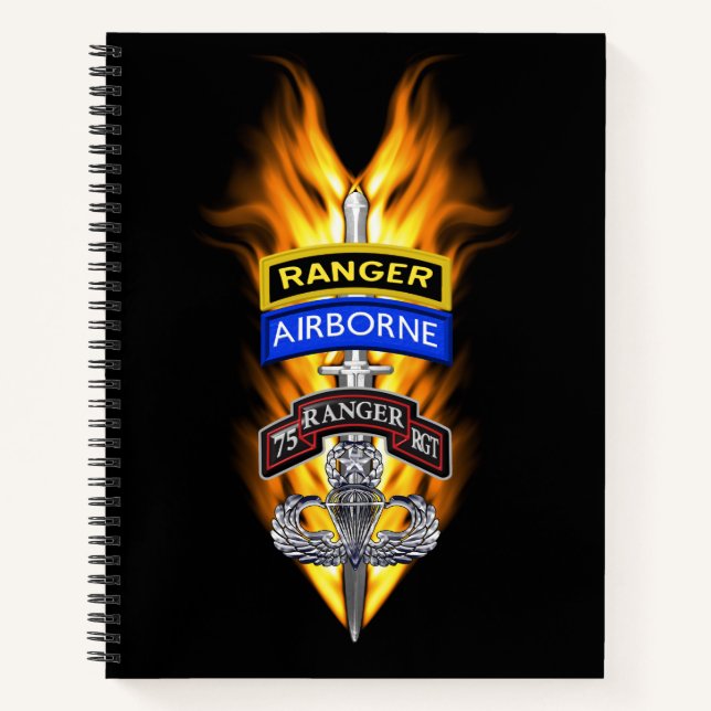 75th Ranger Regiment  Notebook (Front)