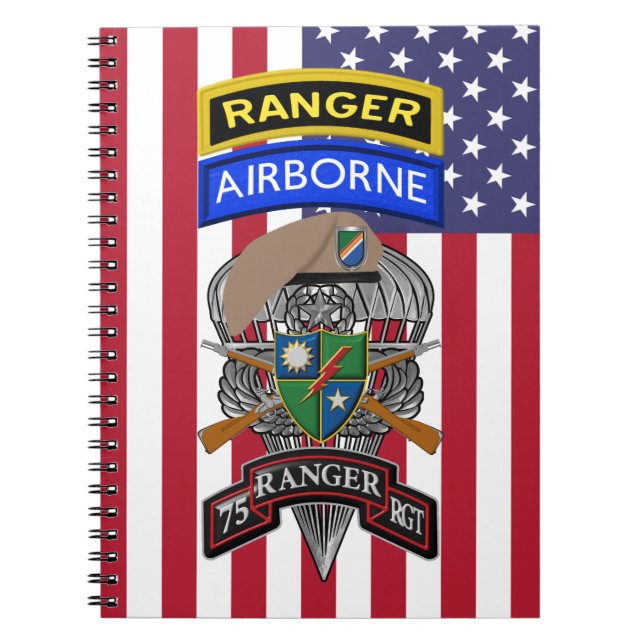 75th Ranger Regiment  Notebook (Front)