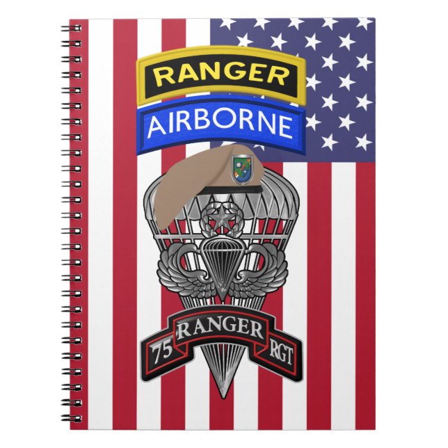75th Ranger Regiment  Notebook (Front)