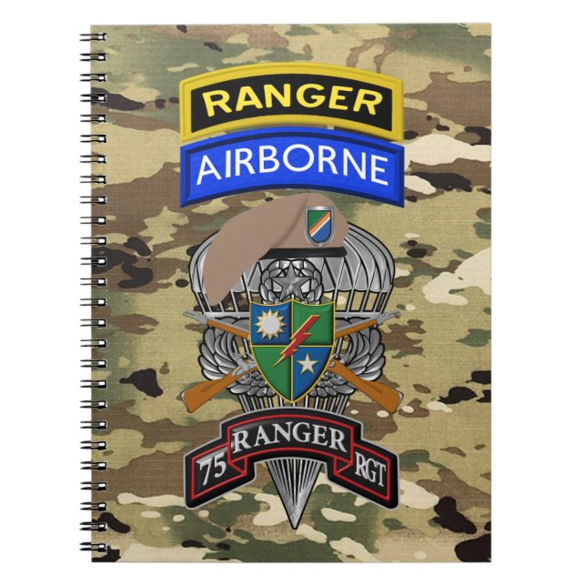 75th Ranger Regiment  Notebook (Front)