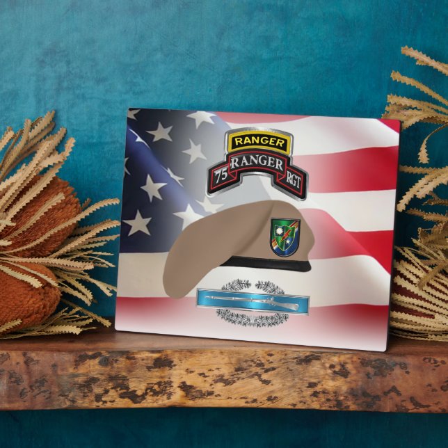 75th Ranger Regiment     Plaque (Side)