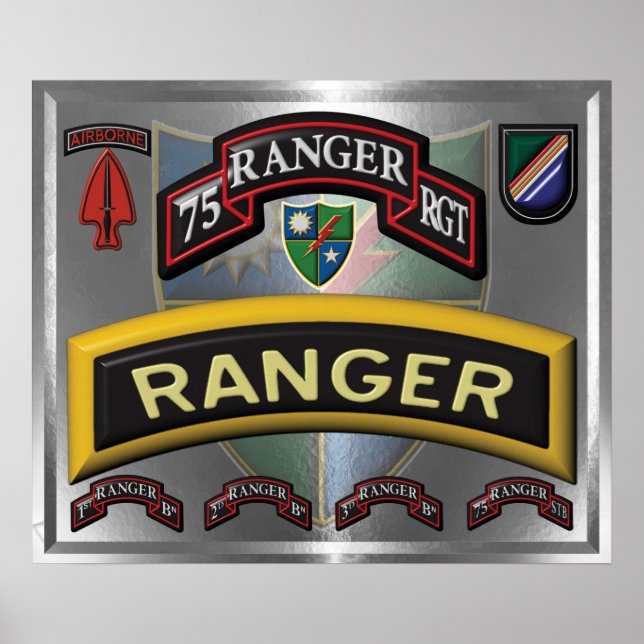 75th Ranger Regiment  Poster (Front)