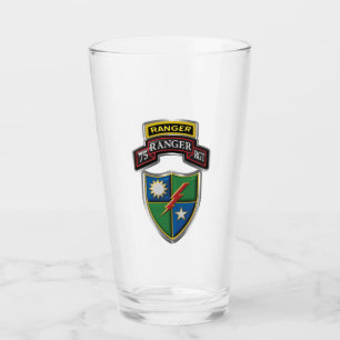 75th Ranger Regiment Tab Scroll & Patch Glass