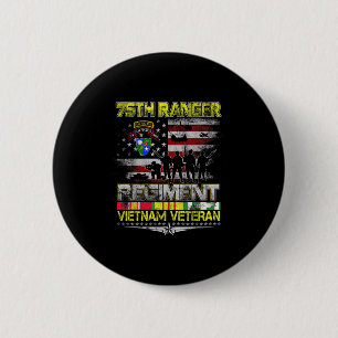 75th Ranger Regiment Vietnam Veteran Patriotic Vet 6 Cm Round Badge