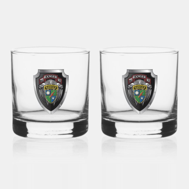 75th Ranger Regiment Whiskey Glass (Front)