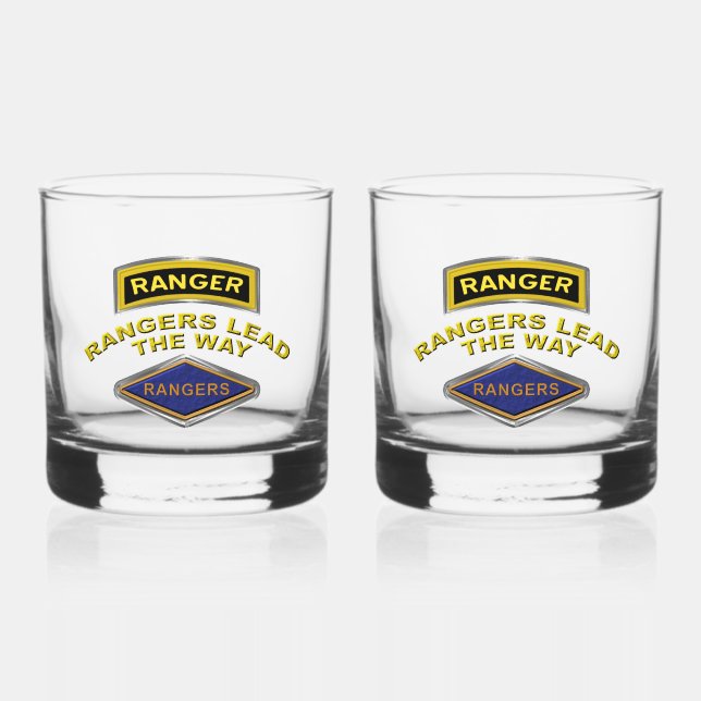75th Ranger Regiment Whiskey Glass (Front)