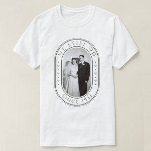 75th Wedding Anniversary Diamond Gift Custom Photo T-Shirt