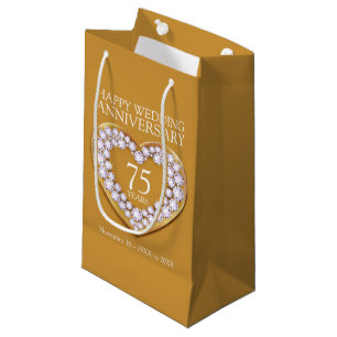 75th wedding anniversary photo gift bag