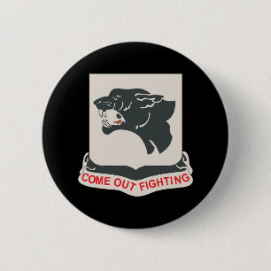 761st Tank Battalion - Black Panthers wo Txt 6 Cm Round Badge
