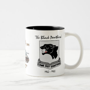 761st TANK BATTALION, BLACK PANTHERS, WW II Two-Tone Coffee Mug