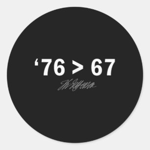76 67 Self-evident - Make History Fun Original Classic Round Sticker