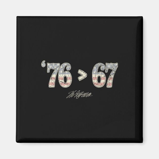 76 67 Thomas Jefferson Six Seven 6 7 Meme Gen Alph Magnet (Front)