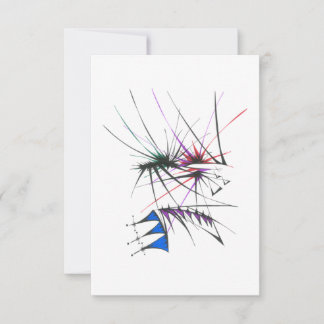 76 Colourful Abstract Tribal Tattoo Art Thank You Card