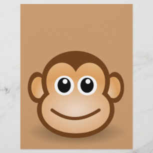 76-Free-Cute-Cartoon-Monkey-Clipart-Illustration Flyer