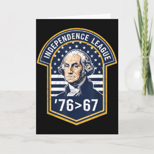 76 Greater Than 67 George Washington History Fun M Card