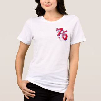 76 Patriotic Tri-Blend Shirt - Red White Blue Tee