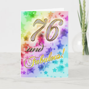 76th birthday for someone Fabulous Card