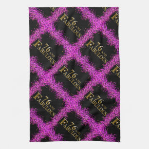76th Birthday  Tea Towel