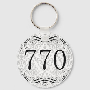 770 Area Code Key Ring
