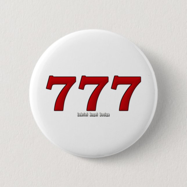 777 6 CM ROUND BADGE (Front)
