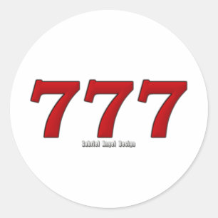 777 CLASSIC ROUND STICKER