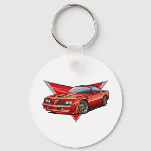 77-78 Red Firebird TA Key Ring